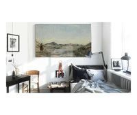 Dunkerque Une Pecheuse De Crevettes by Jean Baptiste Camille Corot