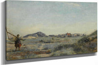 Dunkerque Une Pecheuse De Crevettes by Jean Baptiste Camille Corot
