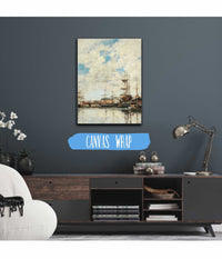 Dunkerque Voiliers A Quai by Eugene Boudin