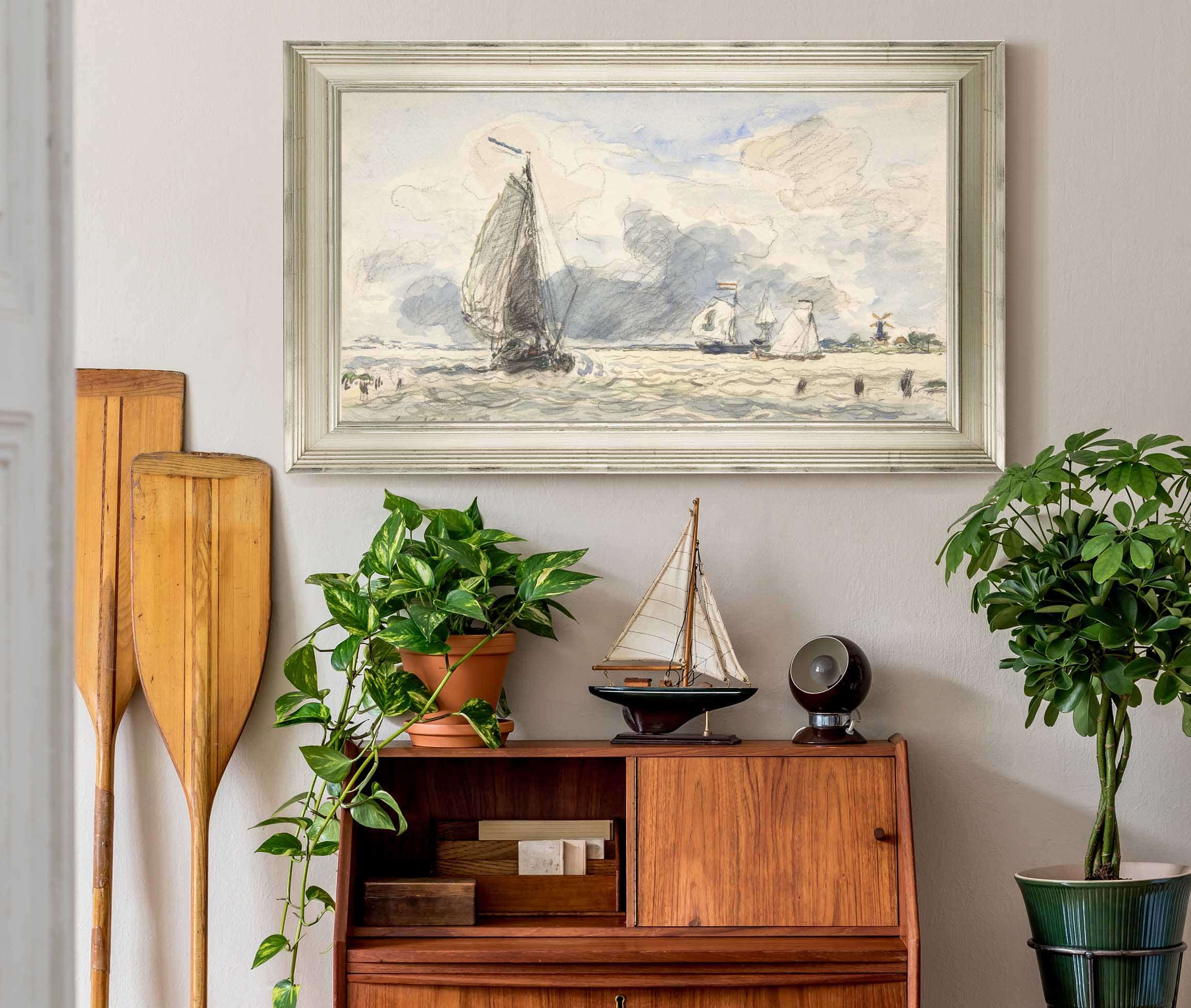 Dutch Fishing Boats by Johan Barthold Jongkind