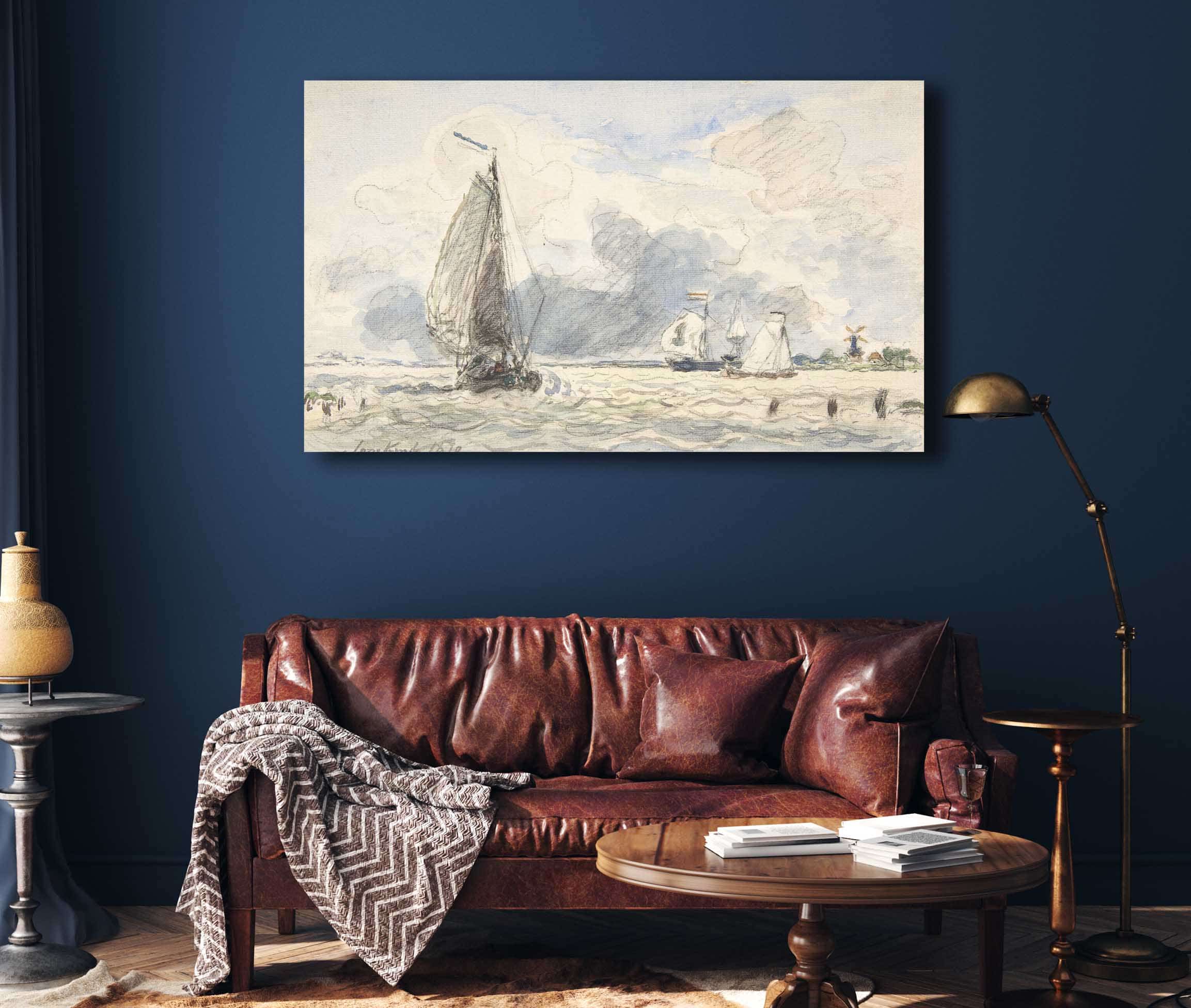 Dutch Fishing Boats by Johan Barthold Jongkind