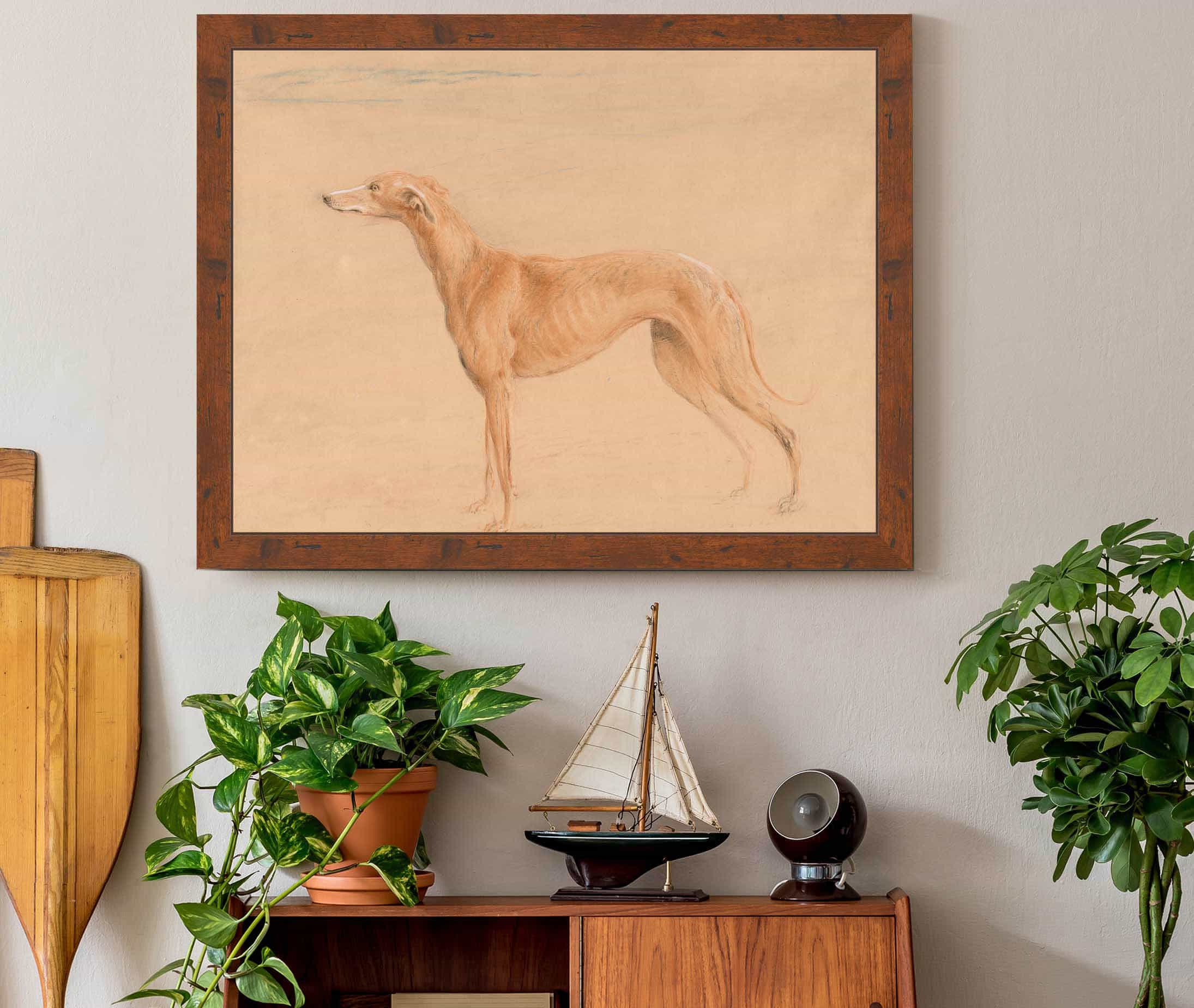 Earl Talbots Hound Thomasine by John Linnell