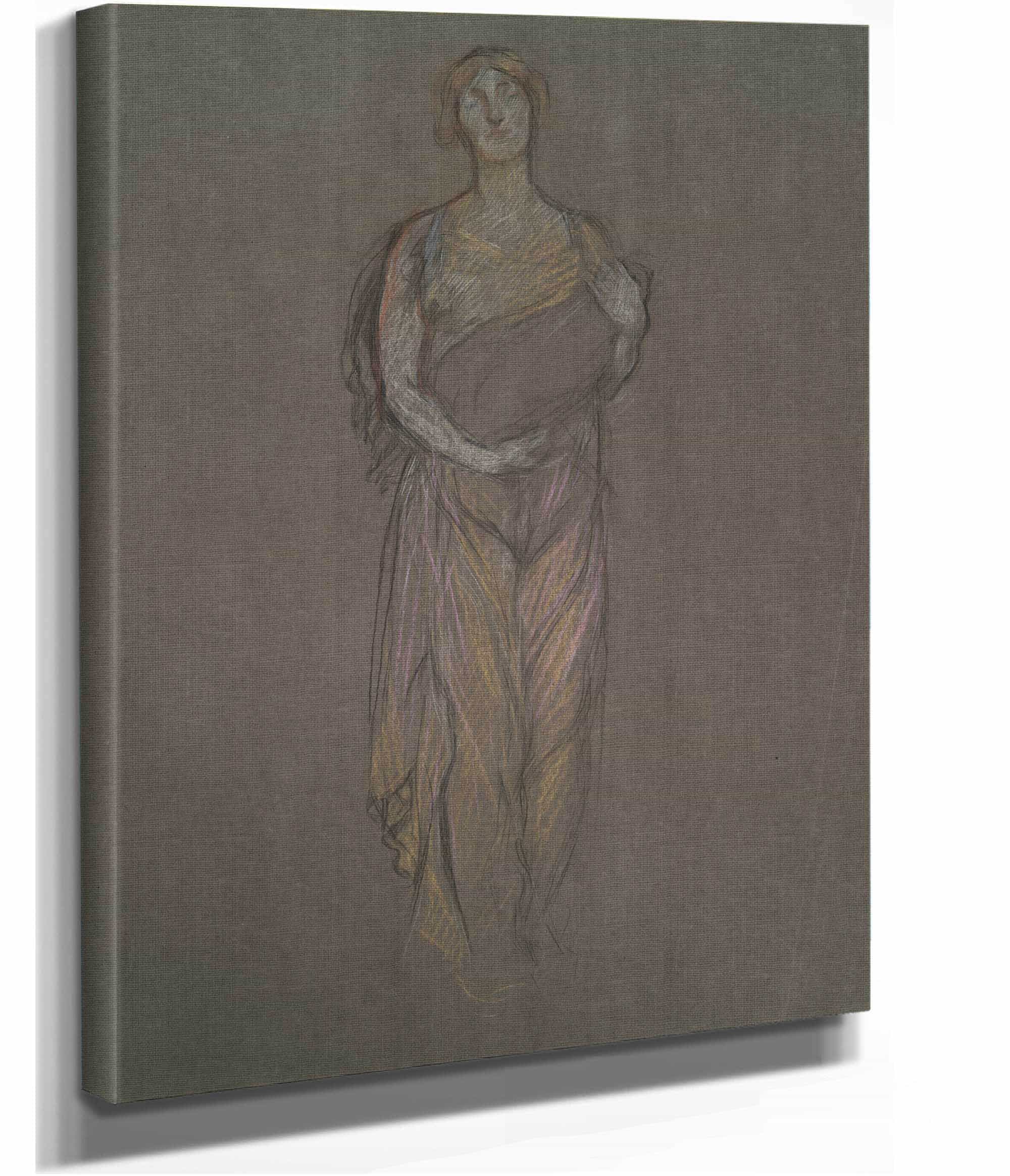 Early Study For The Infancy Of Galahad by Edwin Austin Abbey