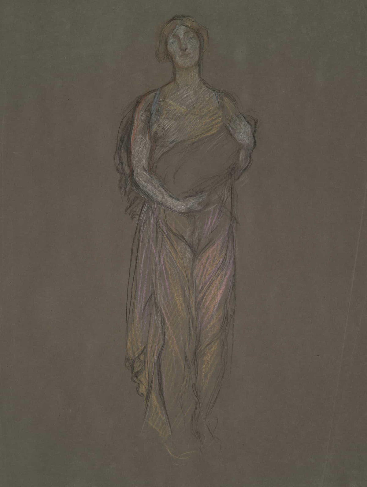 Early Study For The Infancy Of Galahad by Edwin Austin Abbey