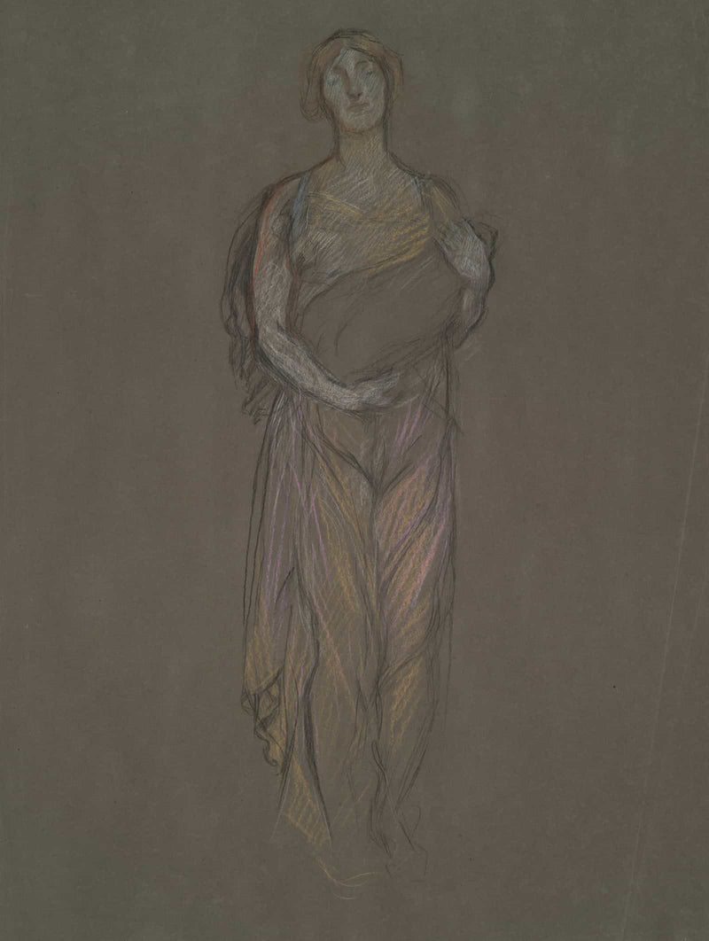 Early Study For The Infancy Of Galahad by Edwin Austin Abbey