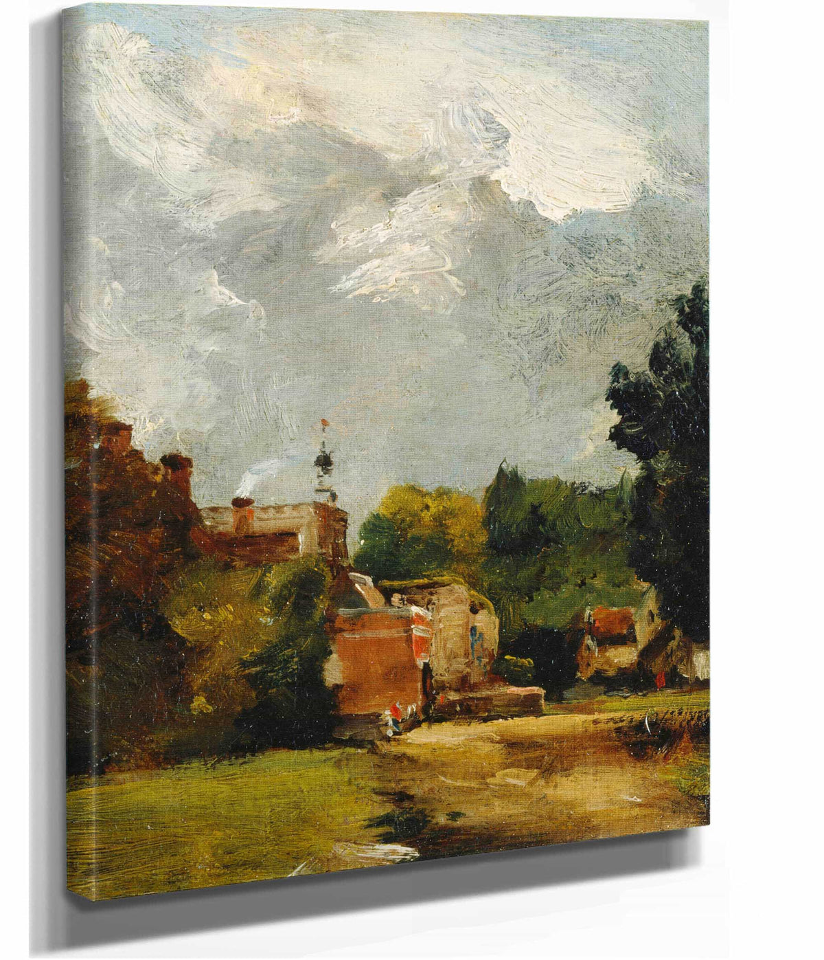 East Bergholt Church by John Constable