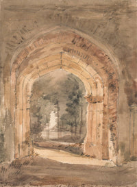 East Bergholt Church Looking Out The South Archway Of The Ruined Tower by John Constable