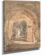 East Bergholt Church Looking Out The South Archway Of The Ruined Tower by John Constable