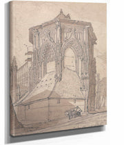 East End Of Saint Jacques At Dieppe Normandy by John Sell Cotman
