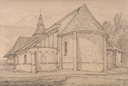 East End Of The Abbey Church Of St Paul At Rouen Normandy by John Sell Cotman