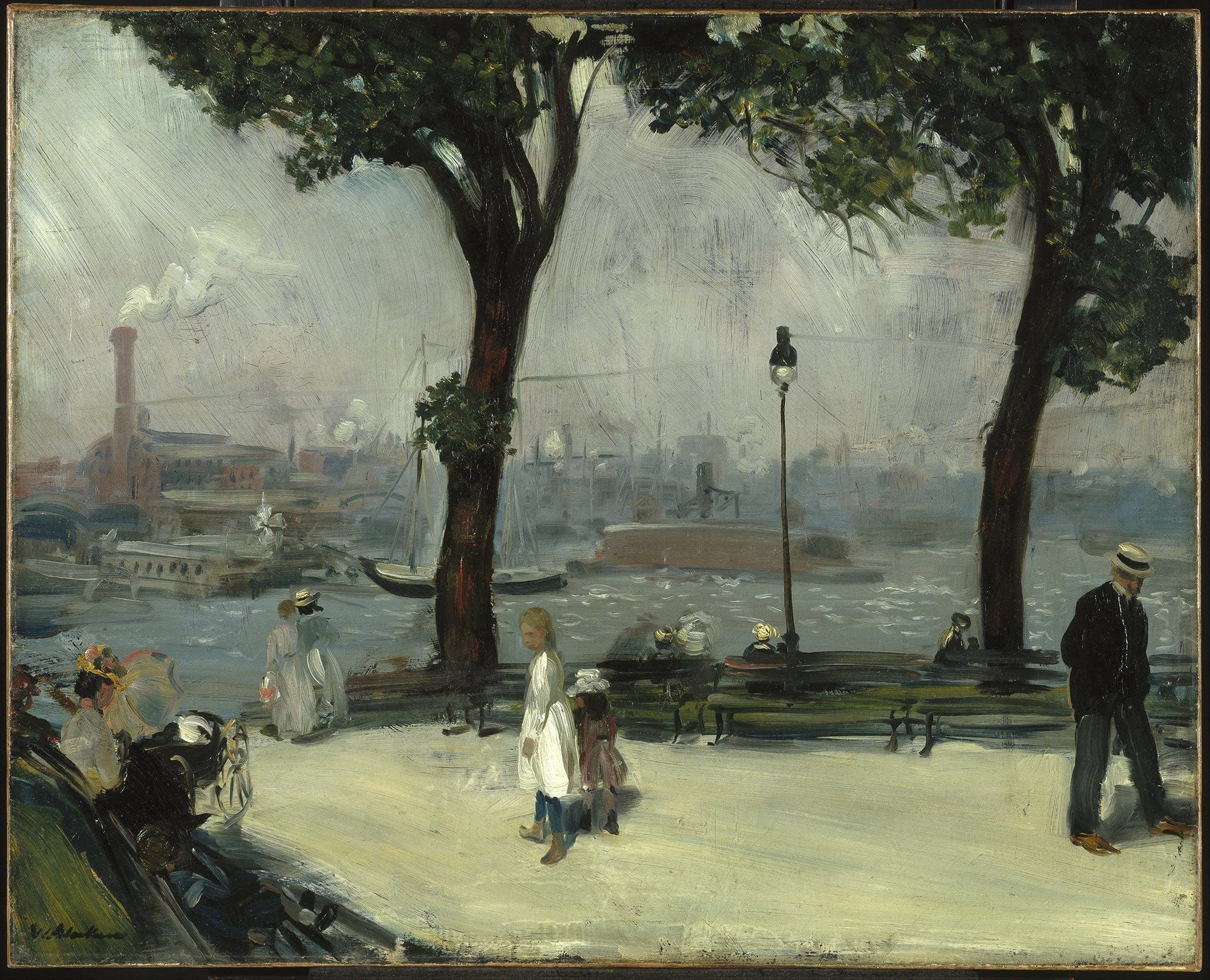 East River Park by William James Glackens