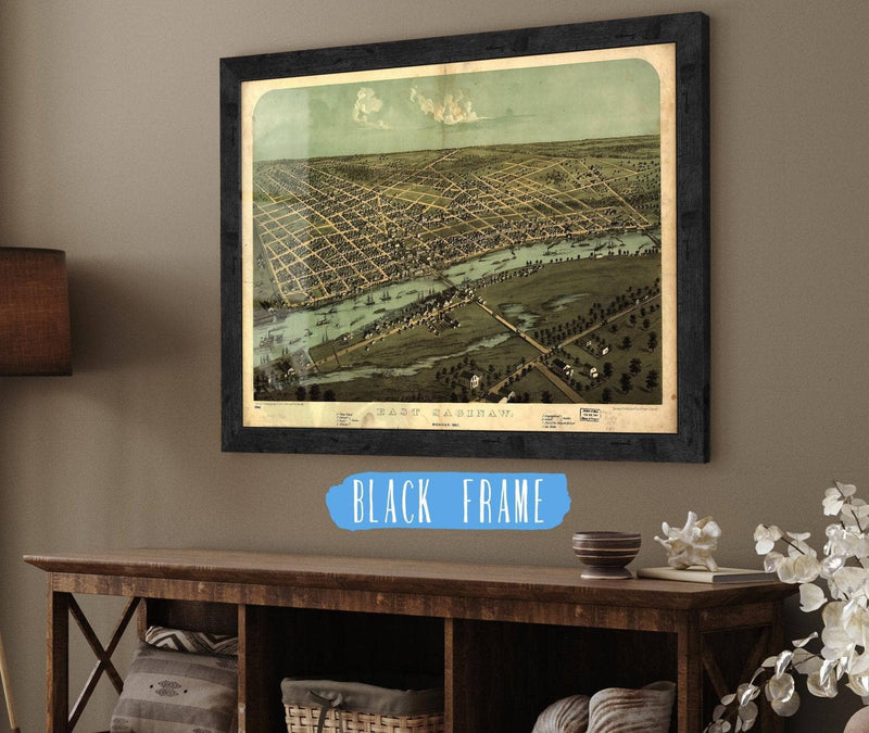 East Saginaw Michigan 1867 State of Michigan