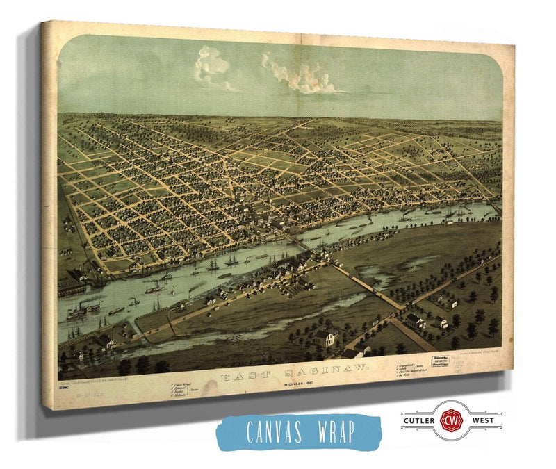 East Saginaw Michigan 1867 State of Michigan