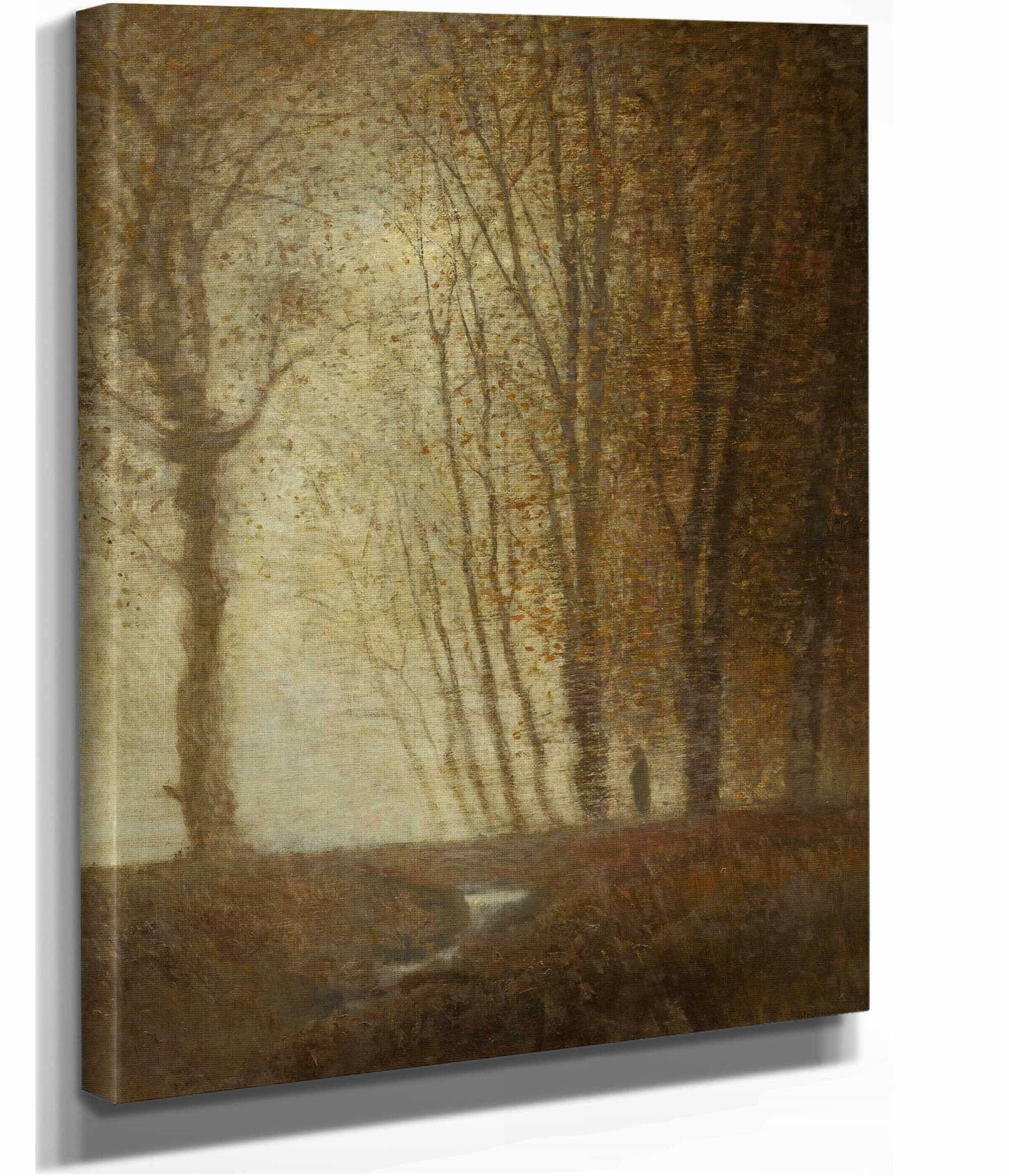 Edge Of The Forest In The Moonlight   by Ladislav Mednyanszky