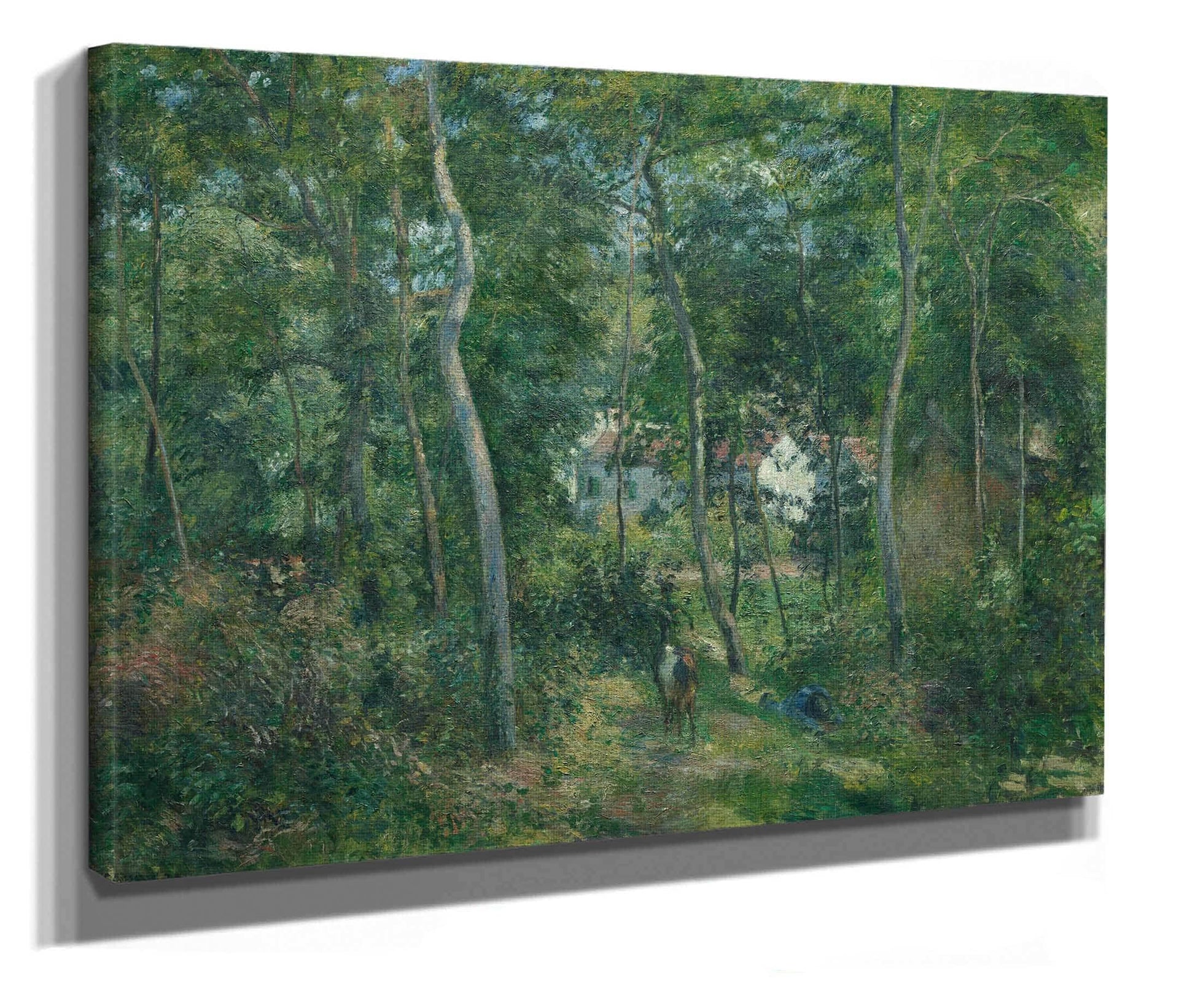 Edge Of The Woods Near Lhermitage Pontoise by Camille Pissarro