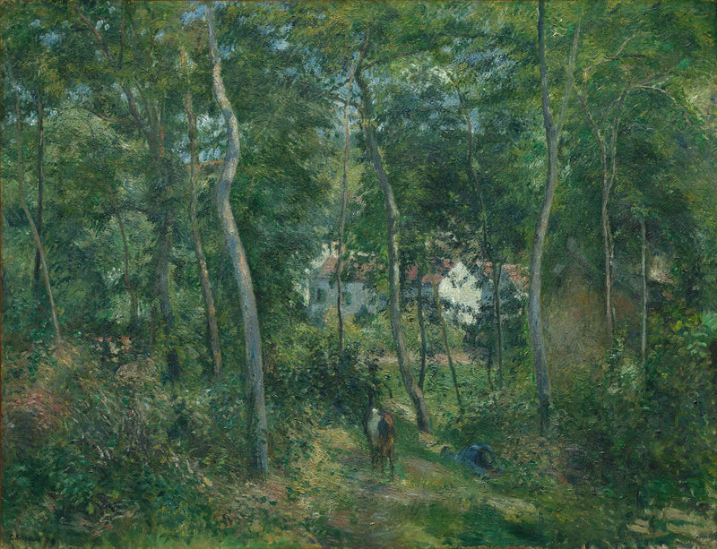 Edge Of The Woods Near Lhermitage Pontoise by Camille Pissarro