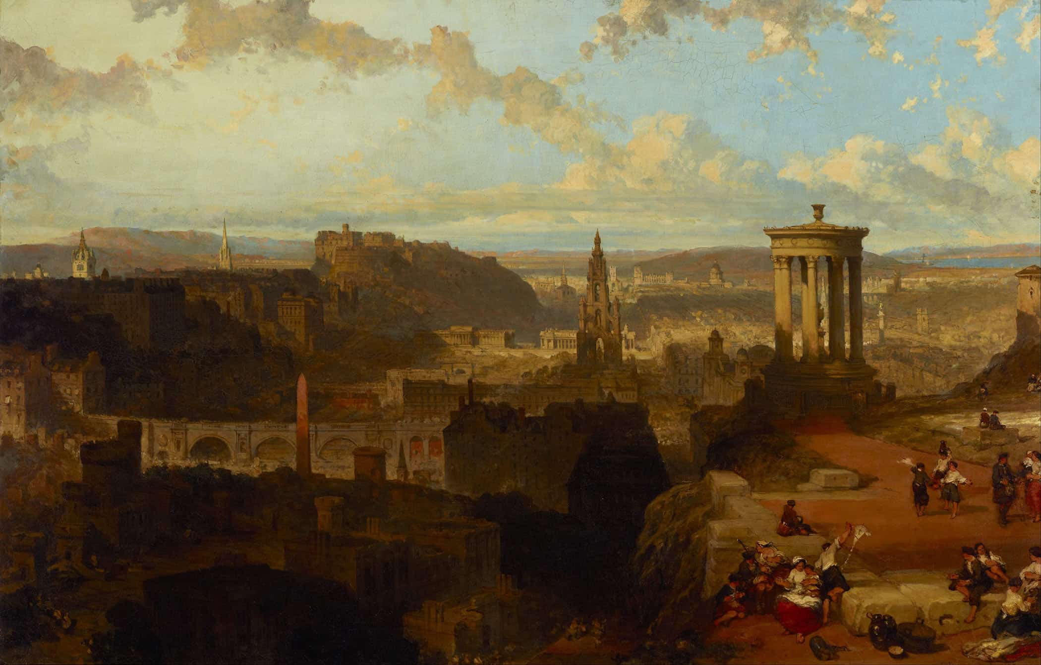 Edinburgh From The Calton Hill by David Roberts