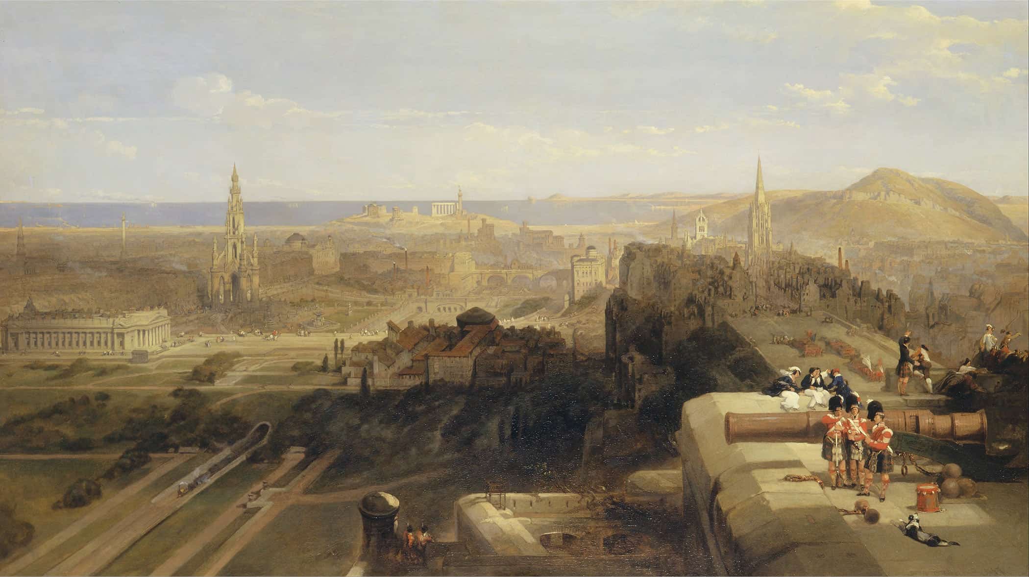 Edinburgh From The Castle by David Roberts