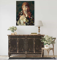 Edna Smith In A Japanese Wrap by Robert Henri