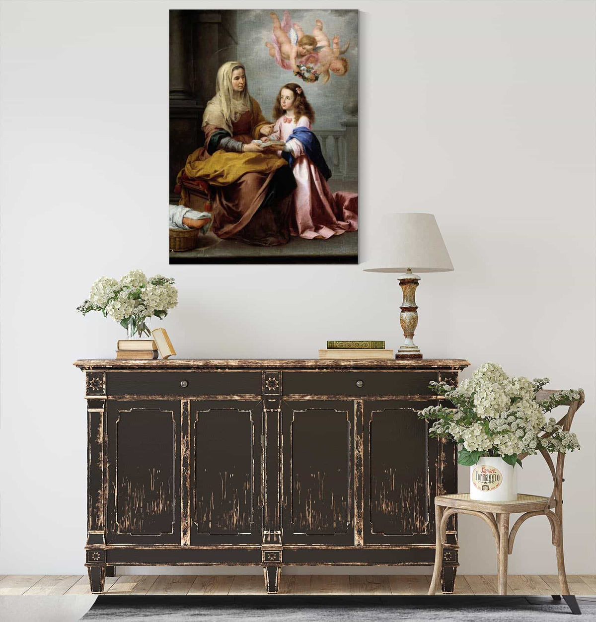 Education Of The Virgin by Bartolome Esteban Murillo