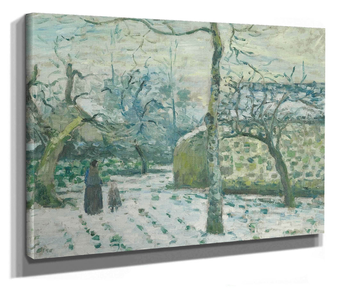 Effet De Neige A Montfoucault by Camille Pissarro
