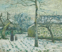 Effet De Neige A Montfoucault by Camille Pissarro