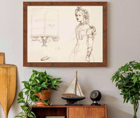 Effie Ruskin Wearing A Dress Decorated With Natural Ornament by Sir John Everett Millais