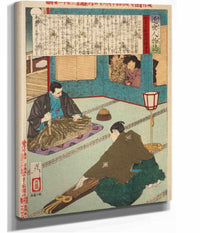 Egawa Tarozaemon Playing The Koto by Tsukioka Yoshitoshi