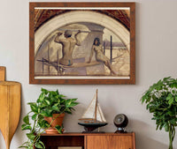 Egyptian Hieroglyphics Mural In Evolution Of The Book Series by John White Alexander