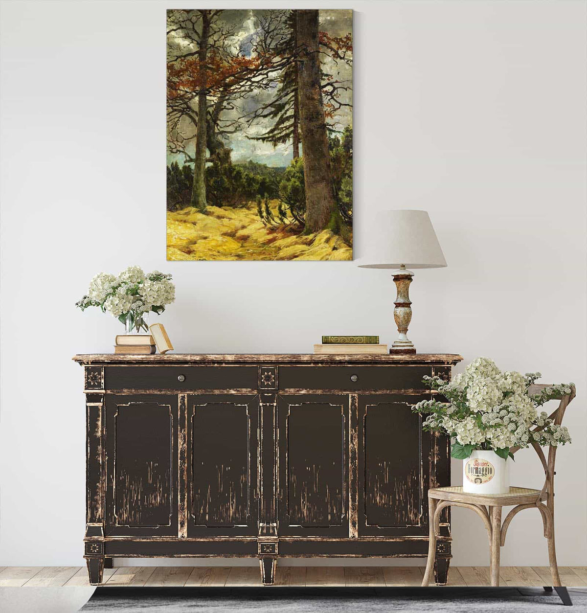 Eichenstamme Im Vorfruhling by Franz Marc