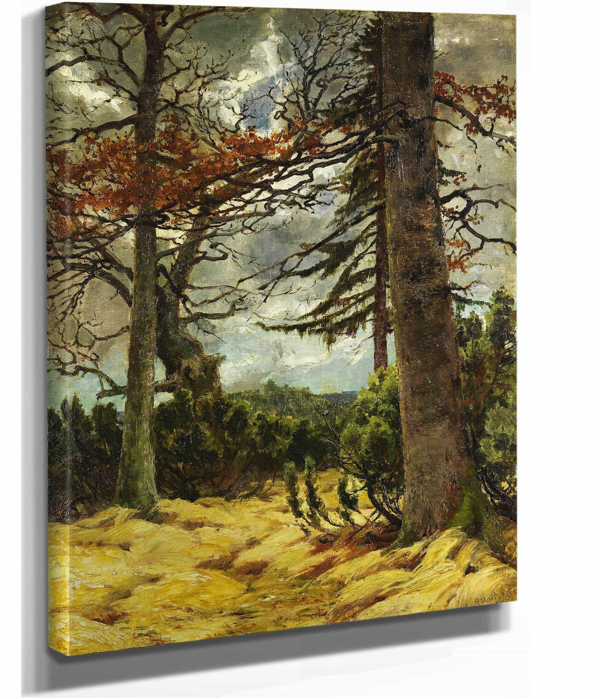 Eichenstamme Im Vorfruhling by Franz Marc