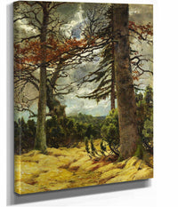 Eichenstamme Im Vorfruhling by Franz Marc