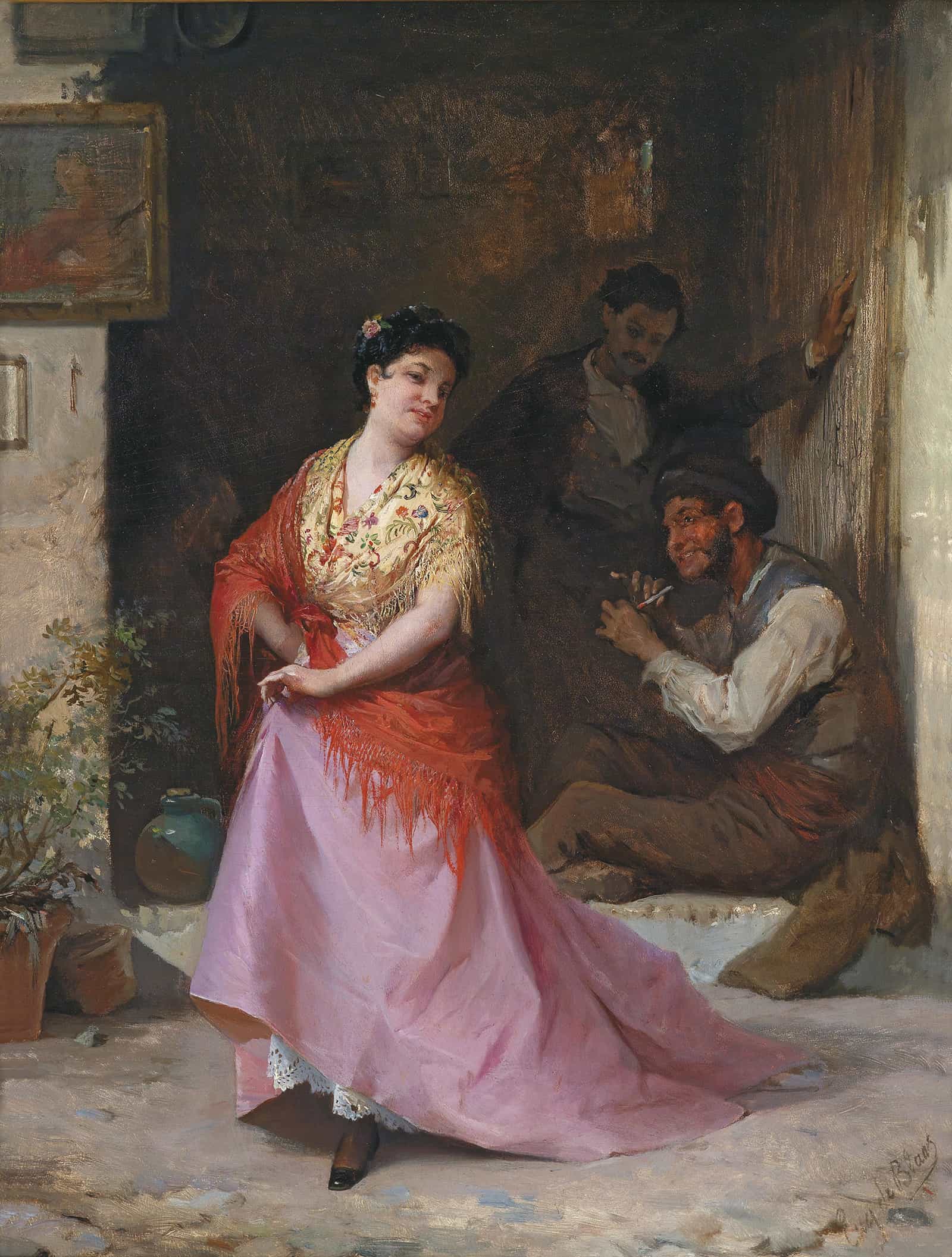 Ein Tanzchen by Eugen Von Blaas