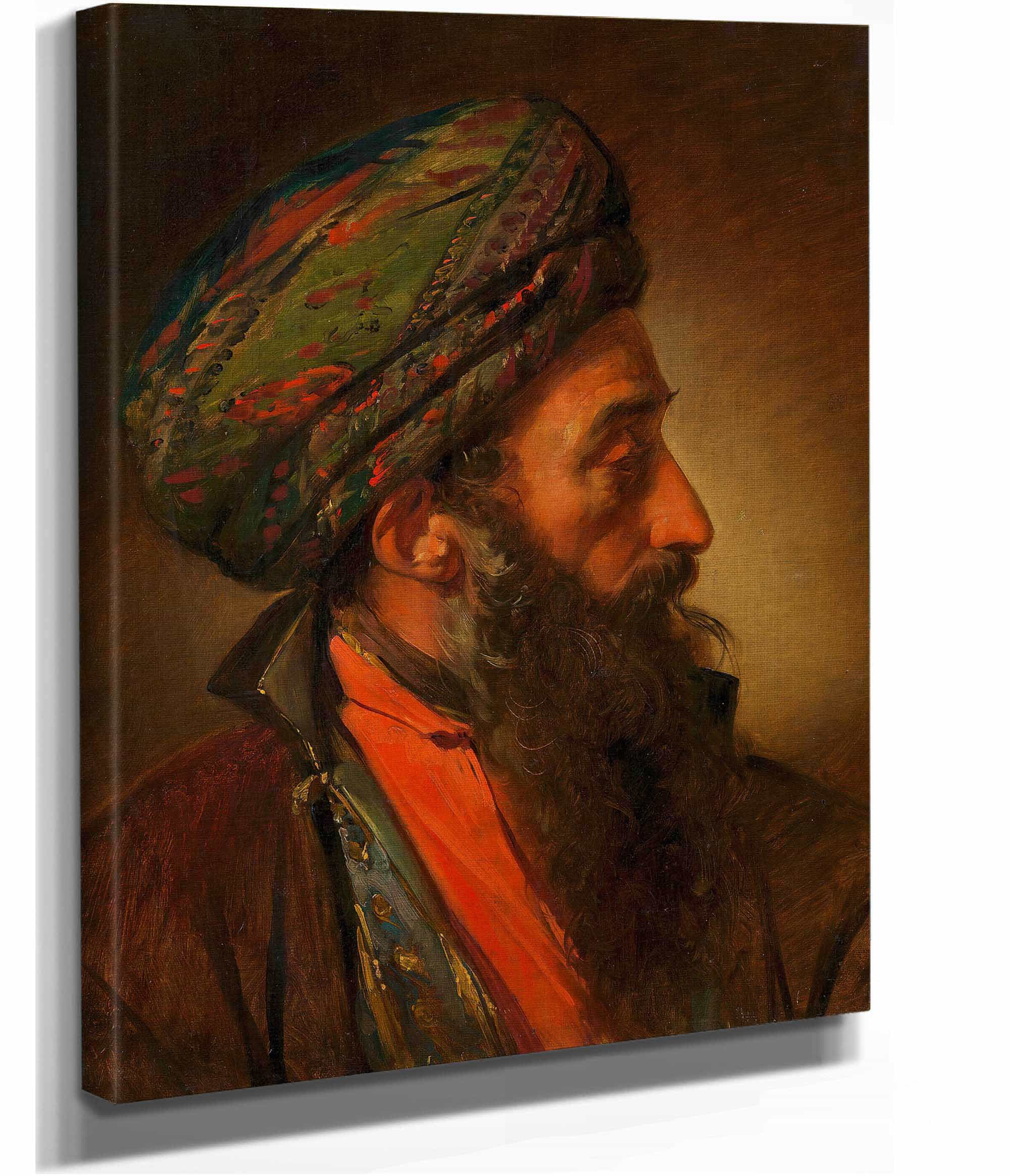 Ein Turke Studienkopf by Friedrich Von Amerling