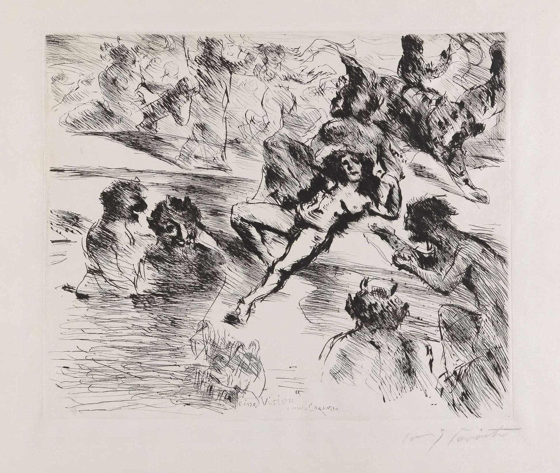 Eine Vision by Lovis Corinth