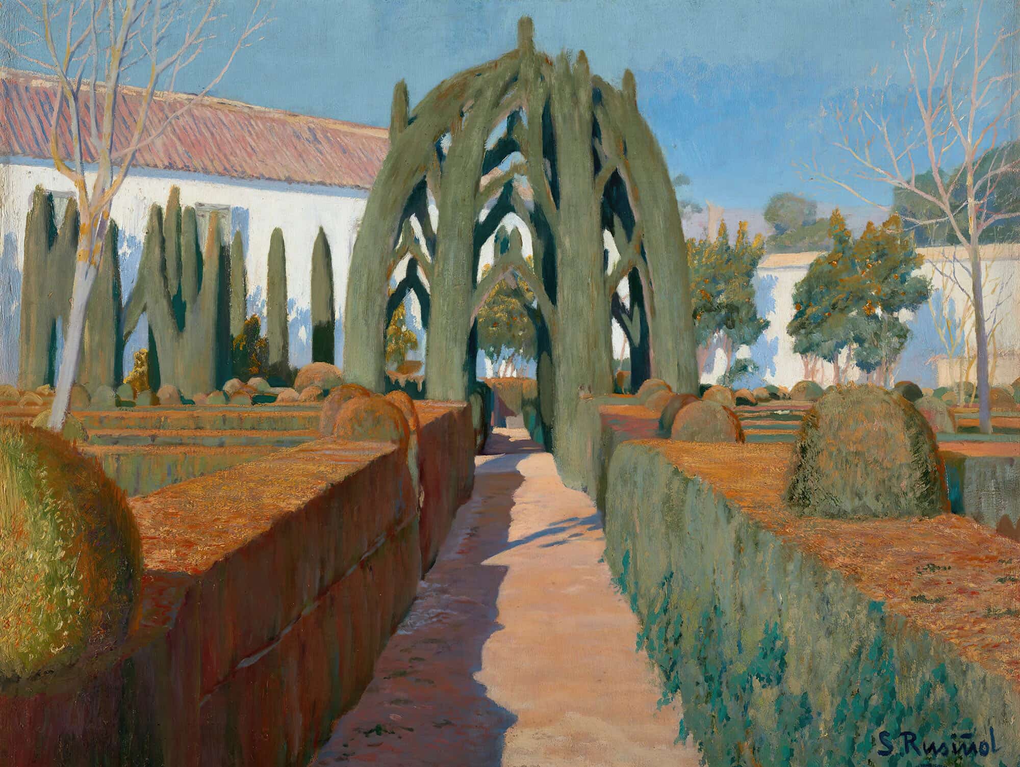 El Jardin De La Bailarina Granada The Bailarina Garden Granada by Santiago Rusinol