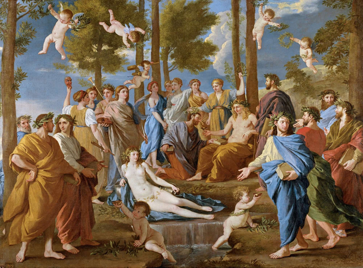 El Parnaso by Nicolas Poussin
