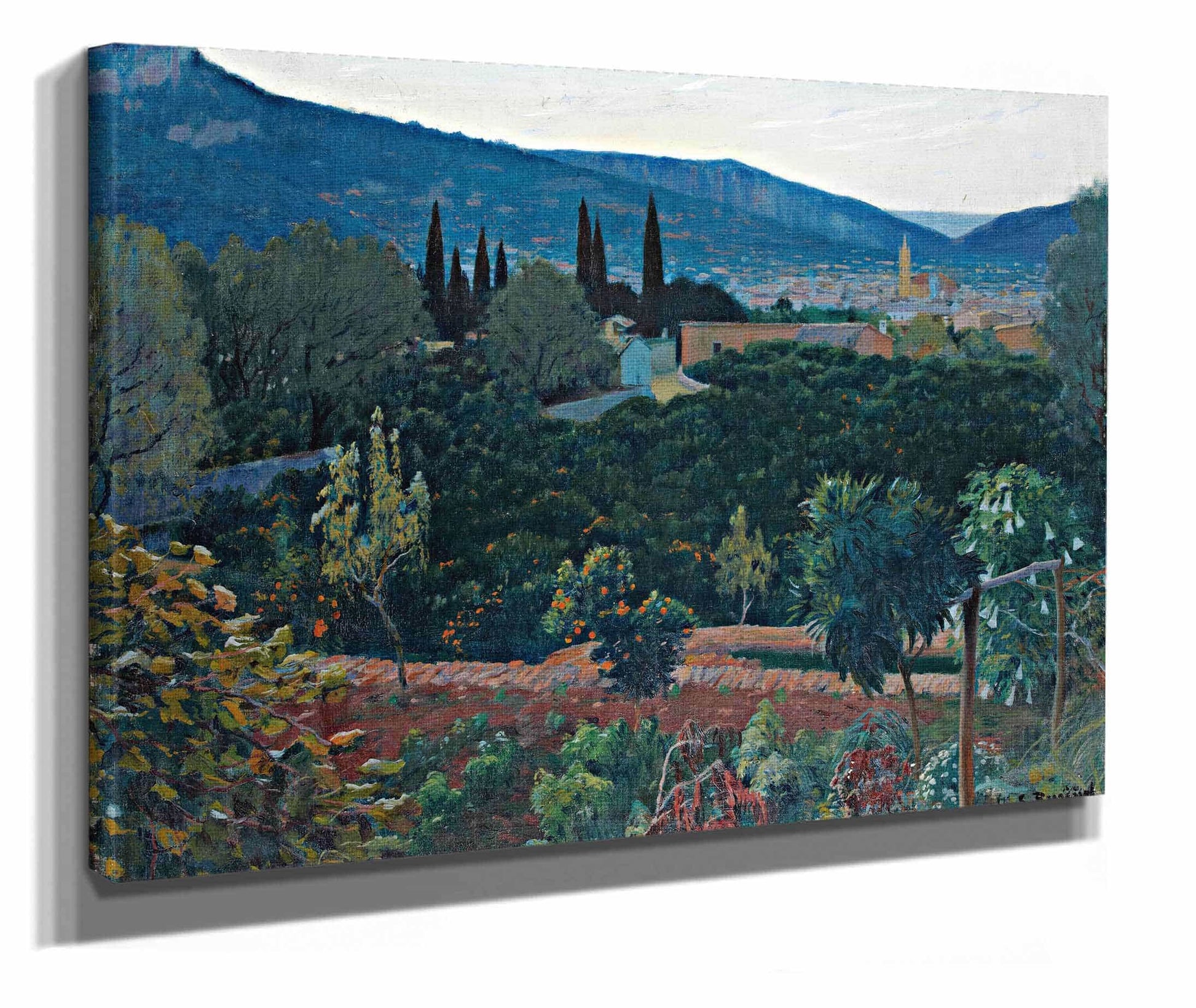 El Valle Soller View Over Soller by Santiago Rusinol