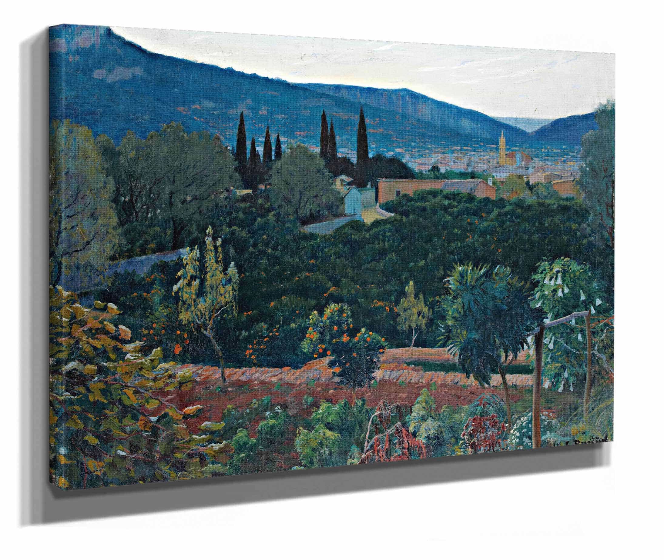El Valle Soller View Over Soller by Santiago Rusinol