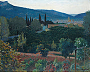 El Valle Soller View Over Soller by Santiago Rusinol