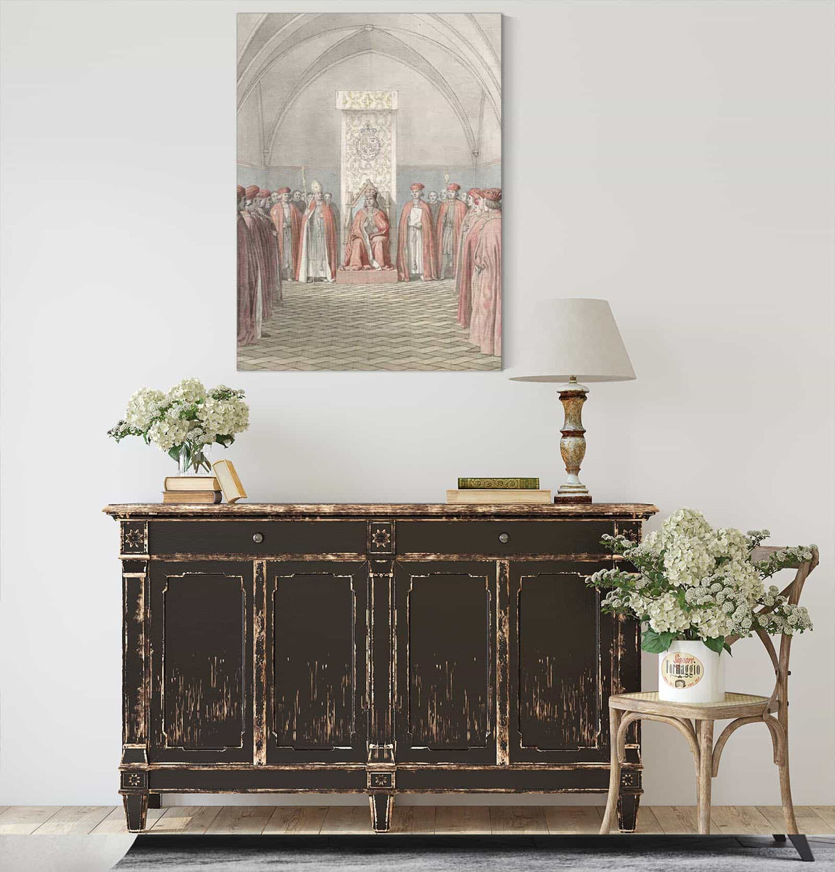 Elefantordenens Indstiftelse by Christoffer Wilhelm Eckersberg