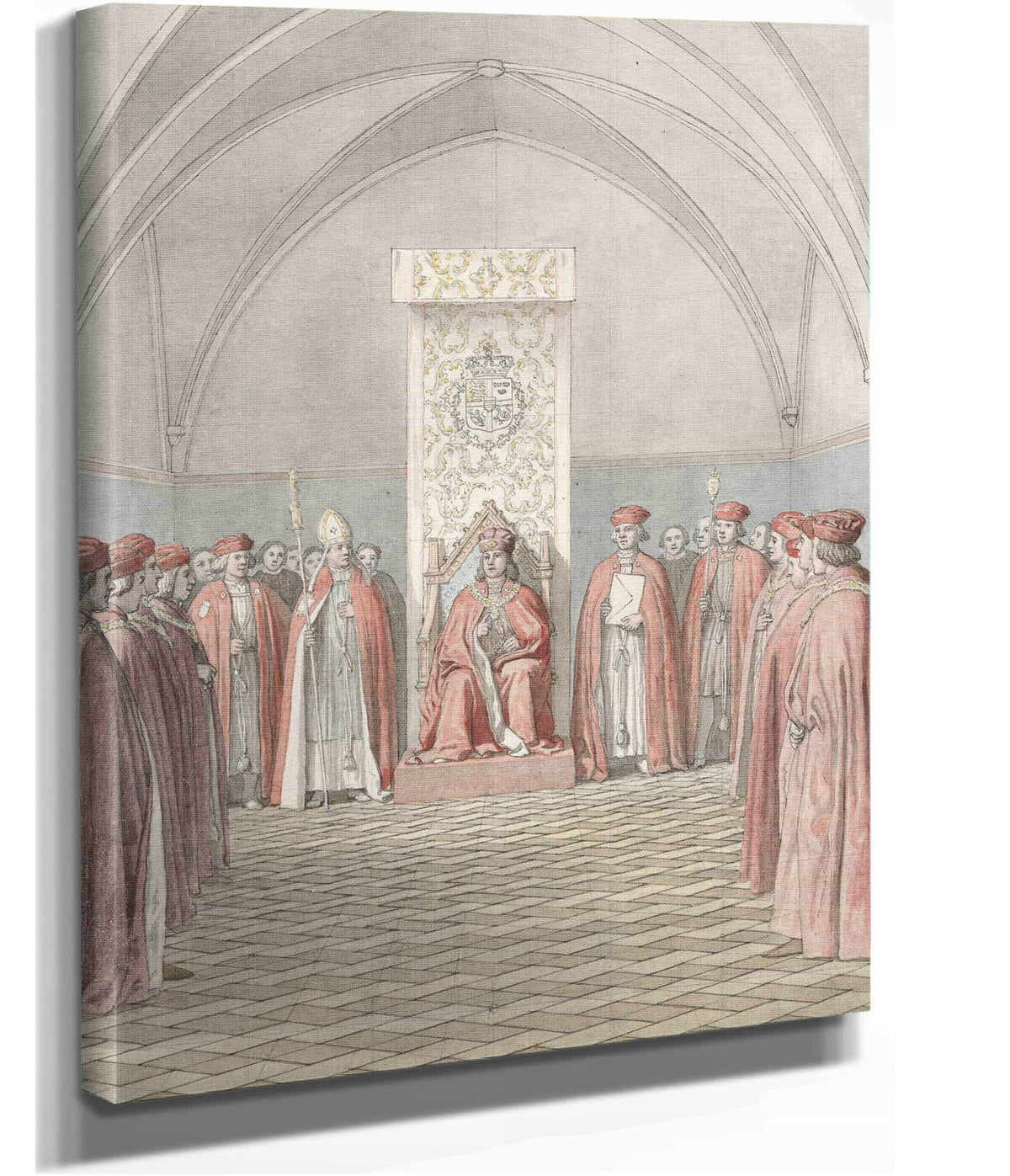 Elefantordenens Indstiftelse by Christoffer Wilhelm Eckersberg