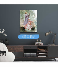 Elegant Ladies Fishing by Georges Jules Victor Clairin