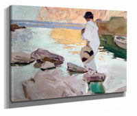 Elena At Cala De San Vicente by Joaquin Sorolla