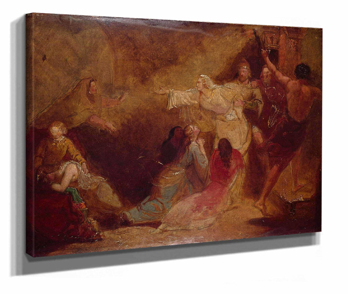 Elgiva Seized By Order Of Archbishop Odo by Sir John Everett Millais