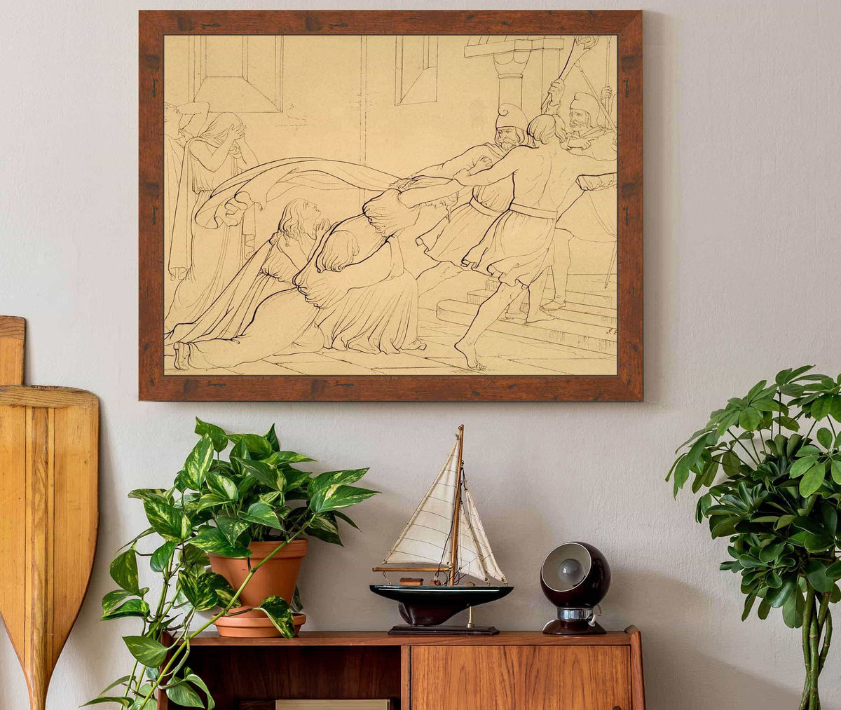 Elgiva Seized By Order Of Odo Archbishop Of Canterbury by Sir John Everett Millais