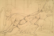 Elgiva Seized By Order Of Odo Archbishop Of Canterbury by Sir John Everett Millais