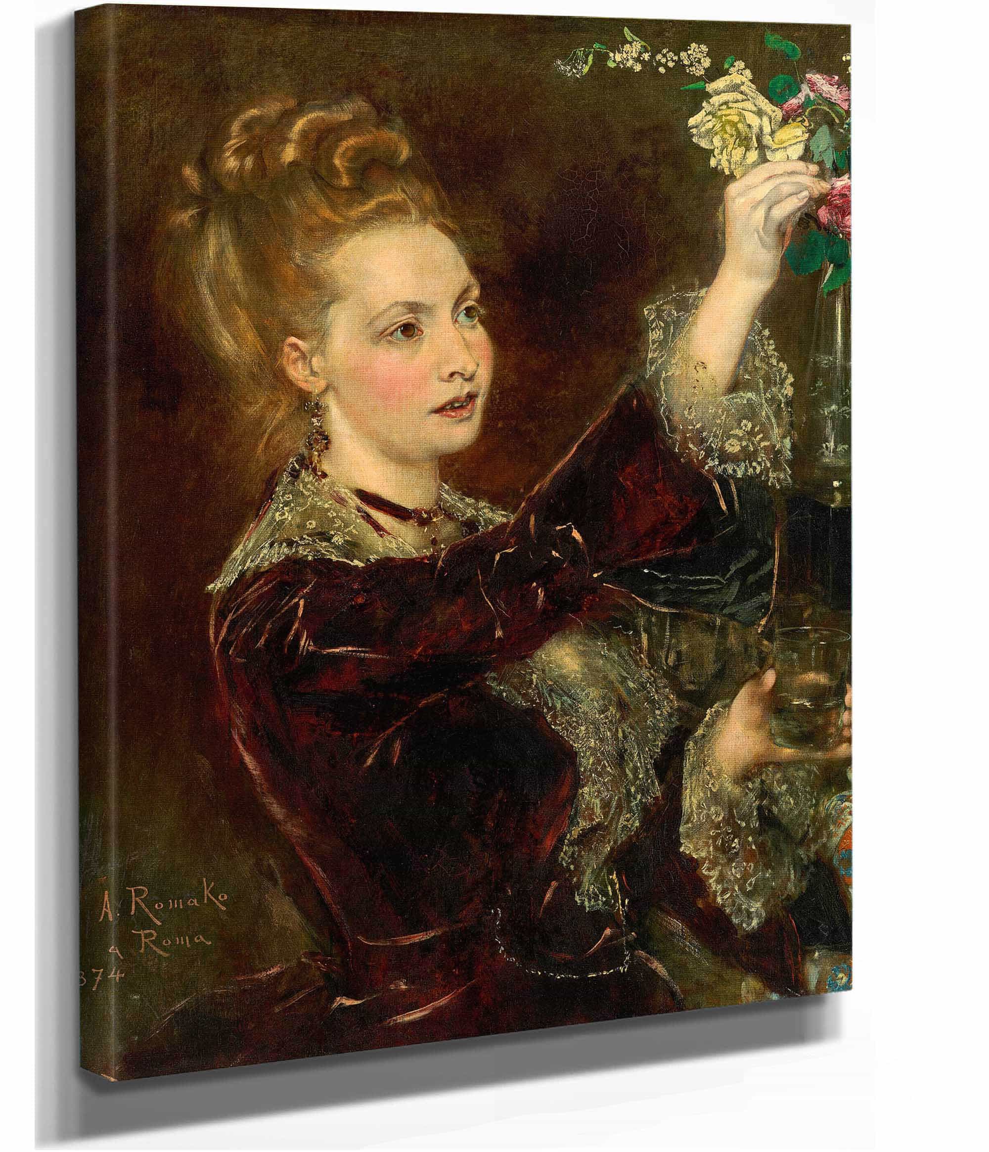Elisabeth Von Nast Kolb Geb Hardegg by Anton Romako