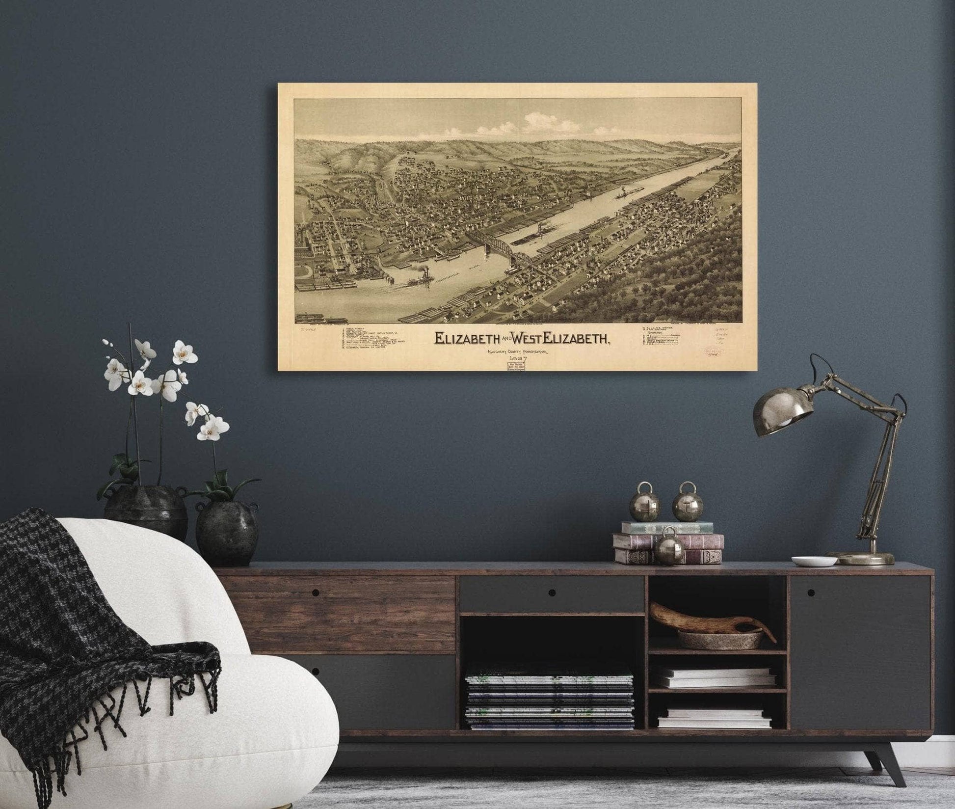 Elizabeth And West Elizabeth Allegheny County Pennsylvania 1897  State Of Pennsylvania
