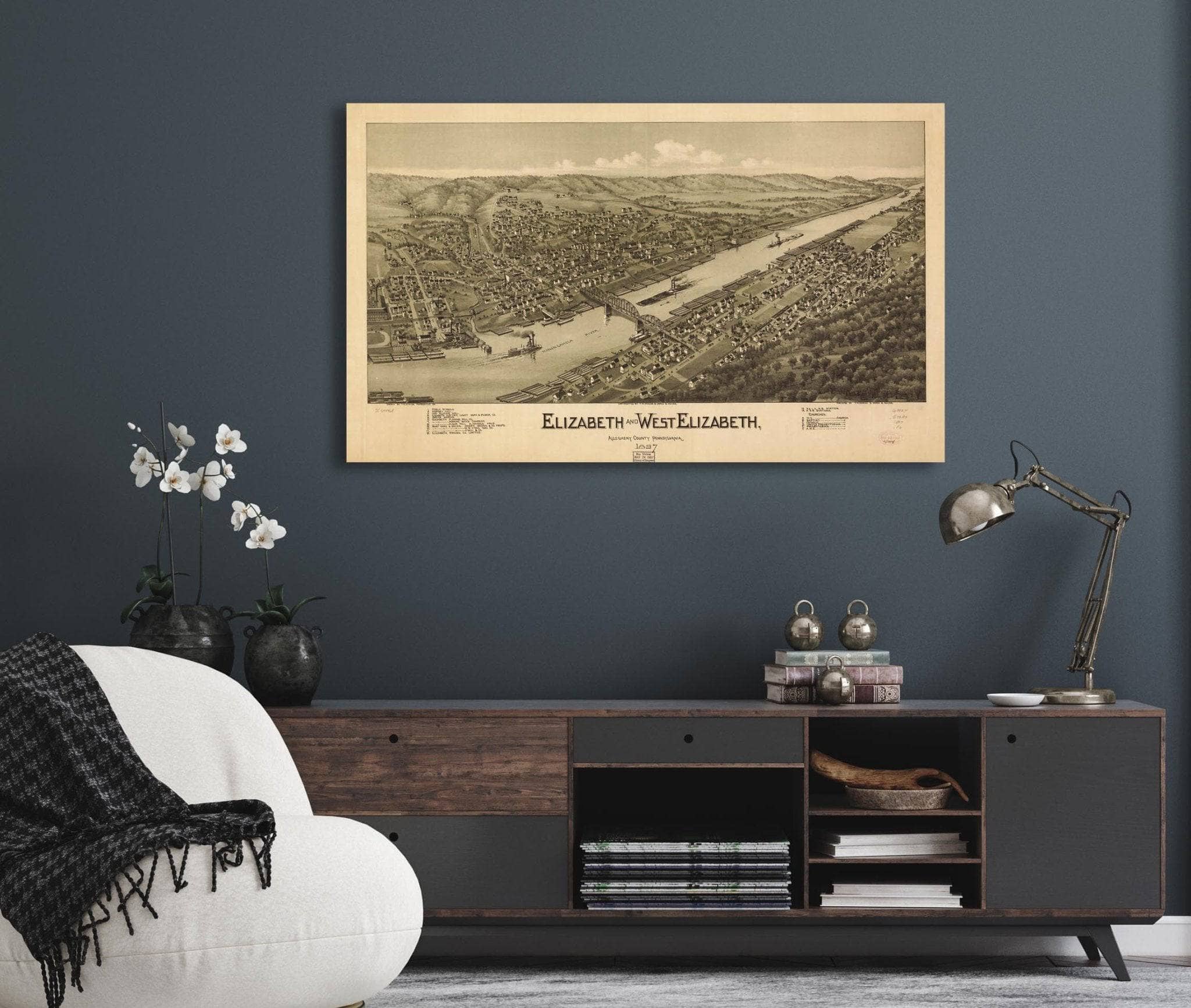 Elizabeth And West Elizabeth Allegheny County Pennsylvania 1897  State Of Pennsylvania